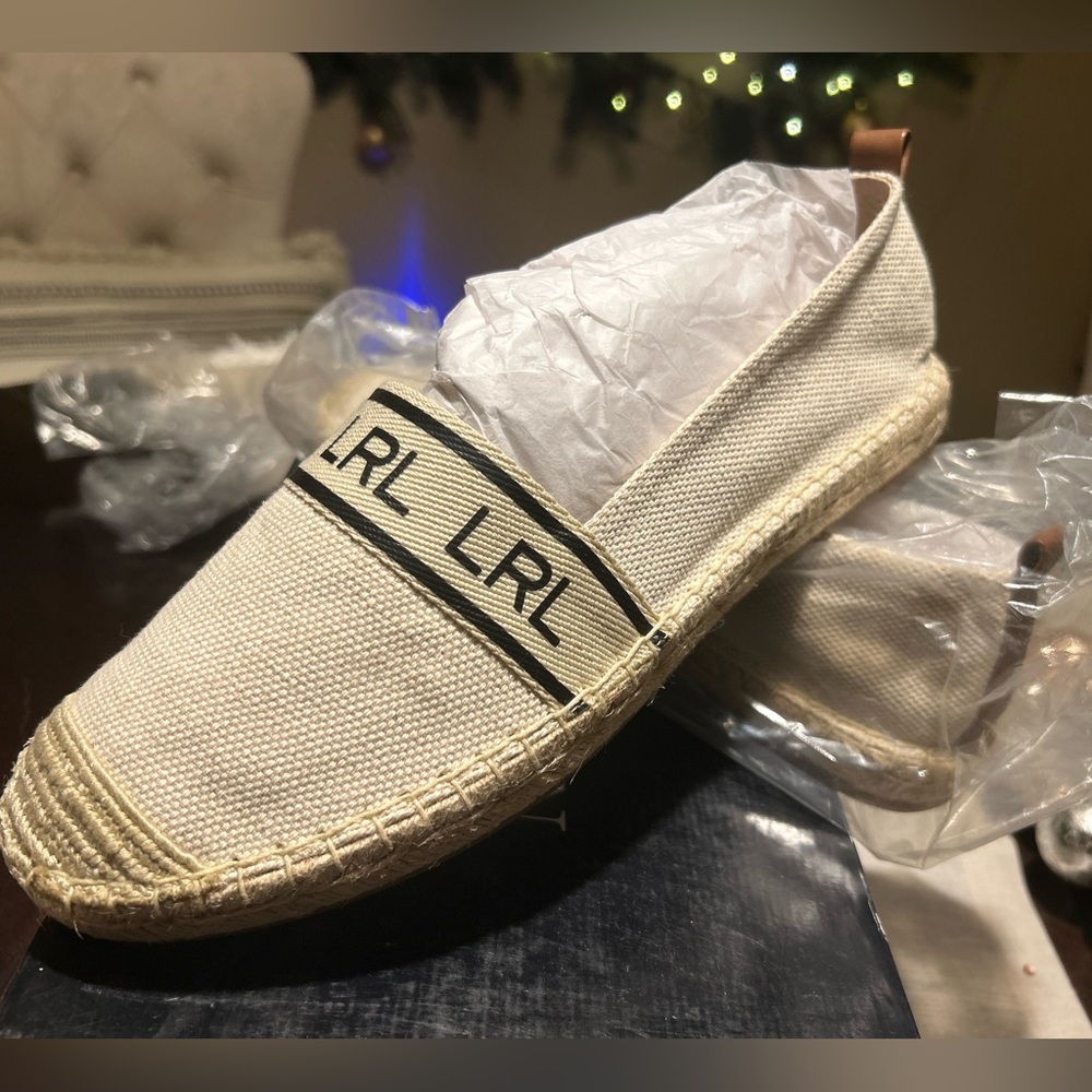 Ralph Lauren Caylee III Canvas Espadrille, size 11, brand new in box